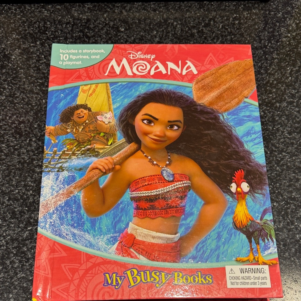 Disney Moana My Busy Books - Red and Blue